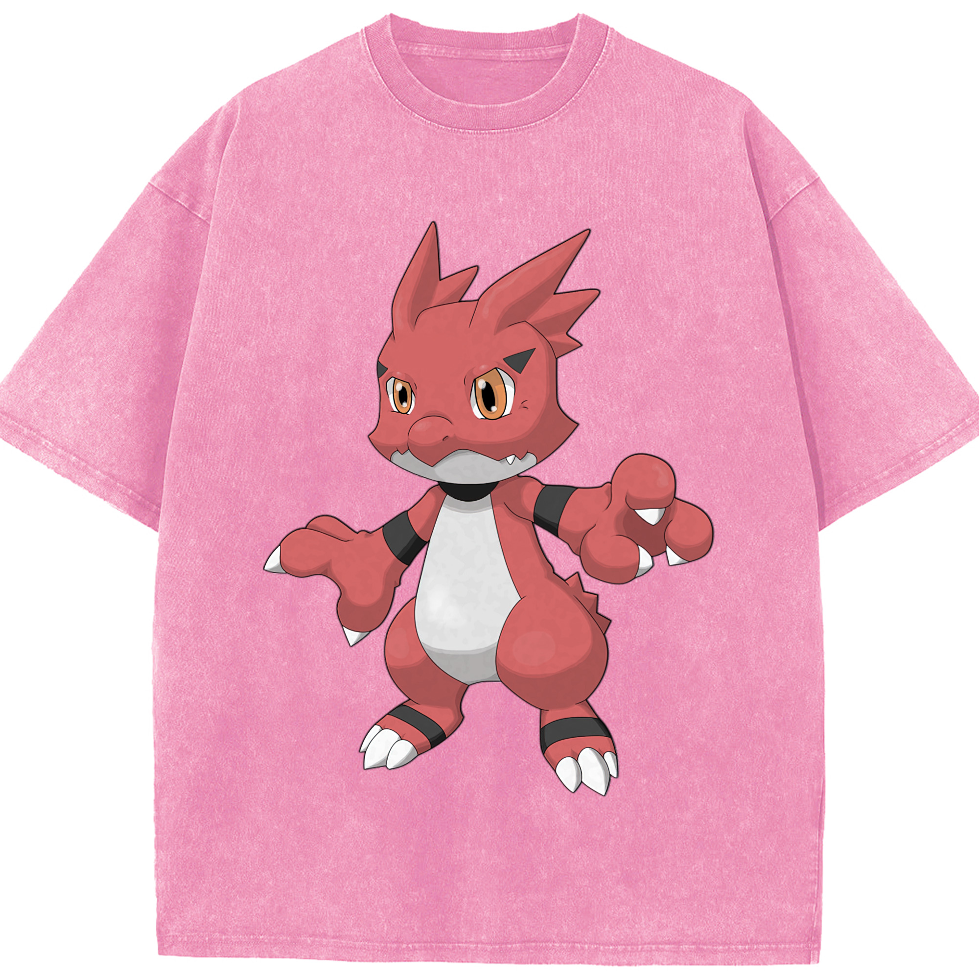 （画像用） Digimon デジタルモンスター/デジモン 綿100% ヴィンテージ風 半袖Tシャツ（フロントプリント）